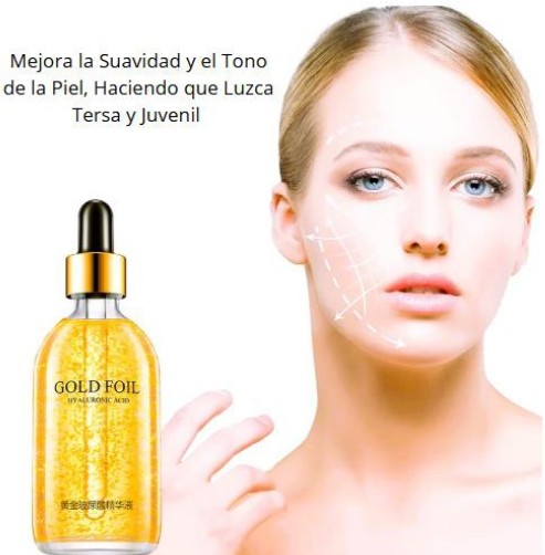 Suero Facial con ORO de 24K : Hidratación y Anti Edad de Alto Impacto"