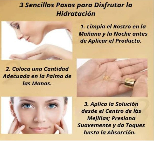 Suero Facial con ORO de 24K : Hidratación y Anti Edad de Alto Impacto"